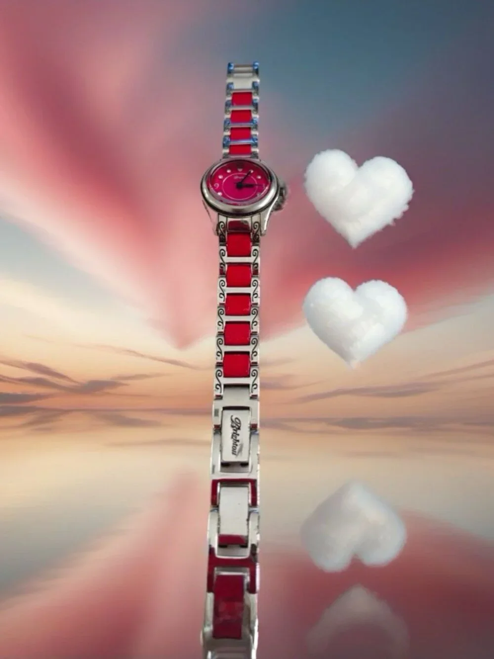Classic Ladies Brighton Baby Brooklyn Silver Plate Watch - Pink New Battery